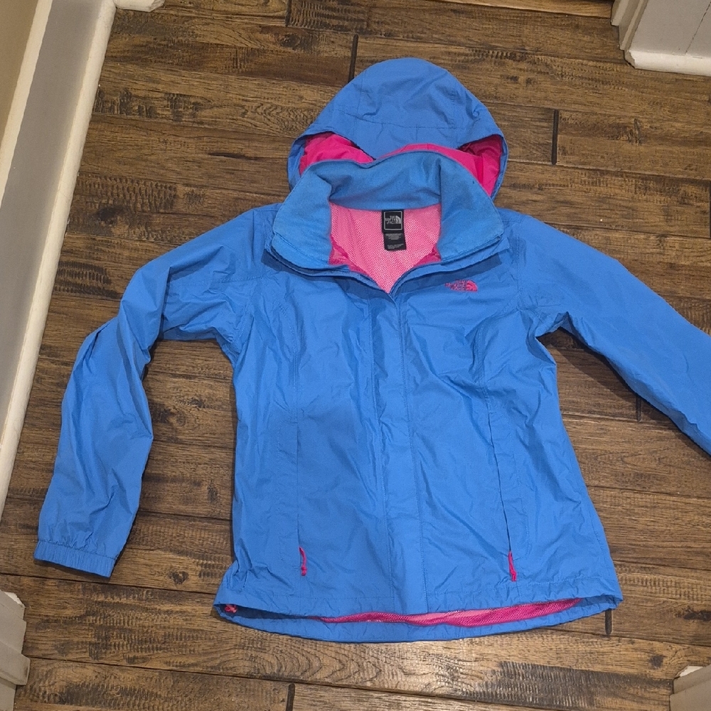 The North Face Women's Blue and Pink Ski Jacket